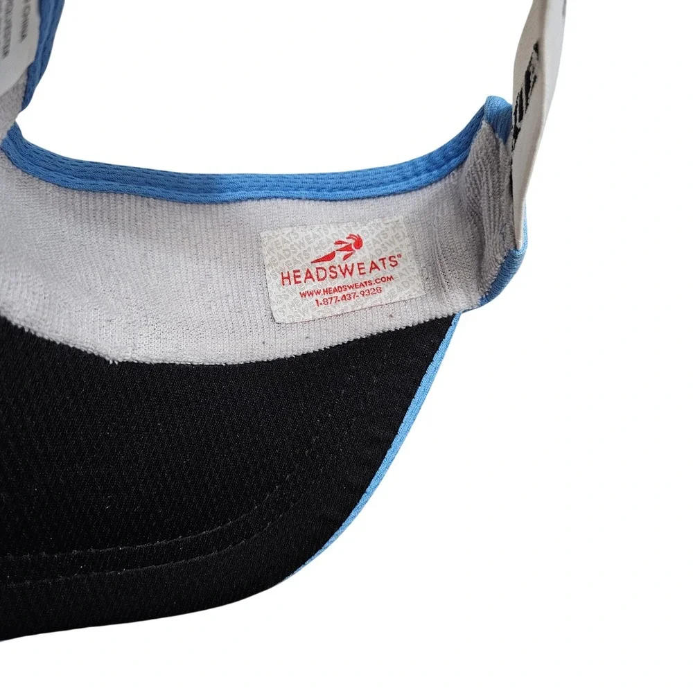 HEADSWEATS Blue Crew USA Athletic Visor Cap Hat Light Blue Sporty‎ Outdoor